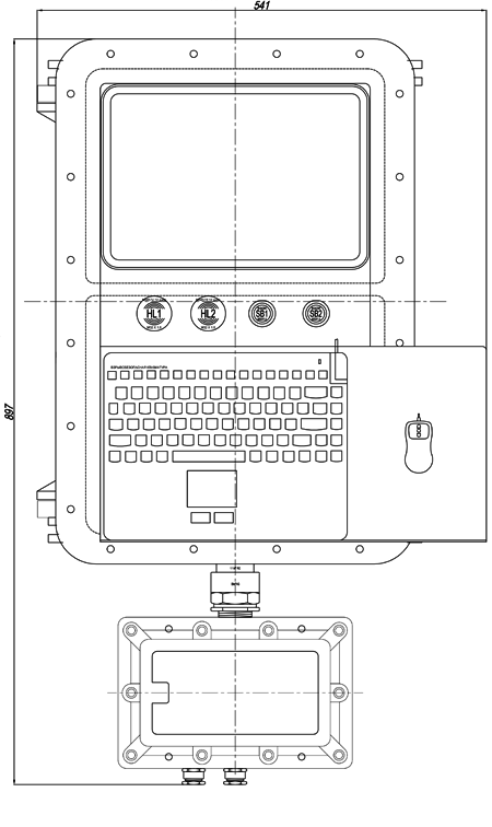 Рудничные взрывозащищенные компьютеры CCFE45B-COMPUTER, CCFE5B-COMPUTER