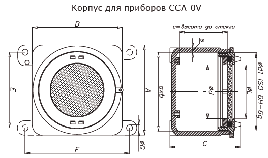 Корпус для приборов CCA-0V