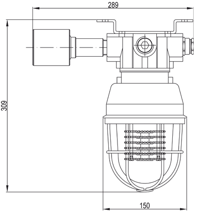Взрывозащищенный светозвуковой оповещатель EVX-4050-HOOTER-122/12/24VDC (взрывозащищенная комбинированная сирена+маяк)