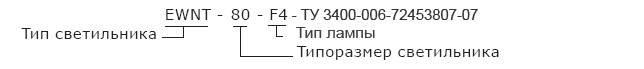 Светильники для газоразрядных ламп серии EWN