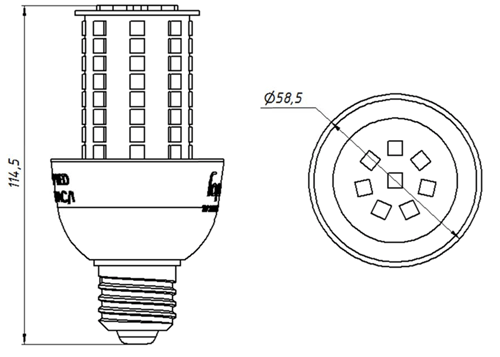 Светодиодные импульсные лампы  ГОРЭЛТЕХ серии LAMP E27 LED/BLINK