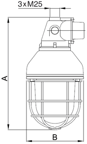 Взрывозащищенные светодиодные светильники серии EV-4050L, EV-4060L и EVE-4050L, EVE-4060L c технологией удаленного люминофора