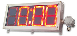 Взрывозащищенные светодиодные информационные табло (часы) серии SA-INDICATOR/CLOCK