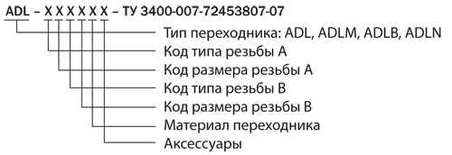 Взрывозащищенные переходники серии ADLB  с внешней резьбы на внутреннюю резьбу по требованию заказчика